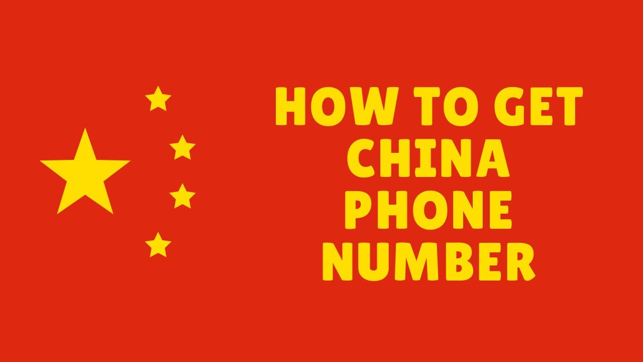 how to get china phone number - YouTube