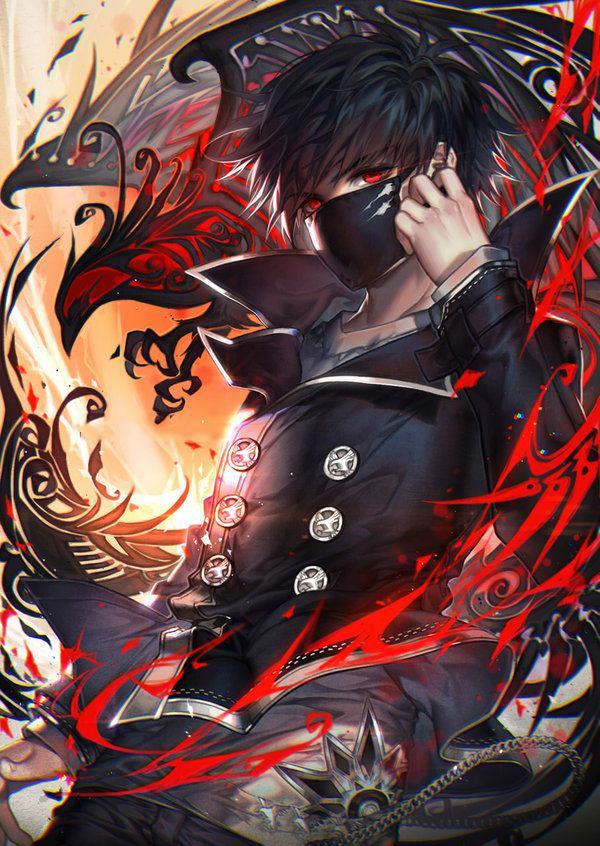 Hình Anime boy quỷ ác phái mạnh rất rất đẹp