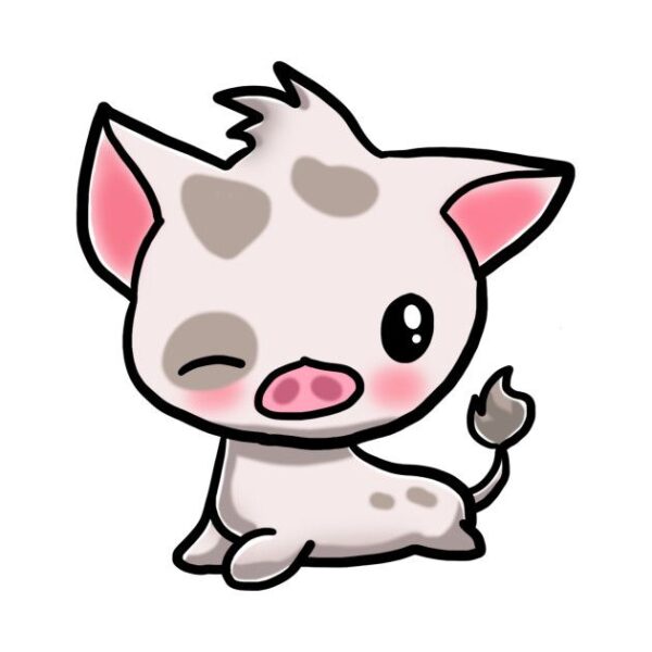 hình vẽ cute lợn con đáng yêu