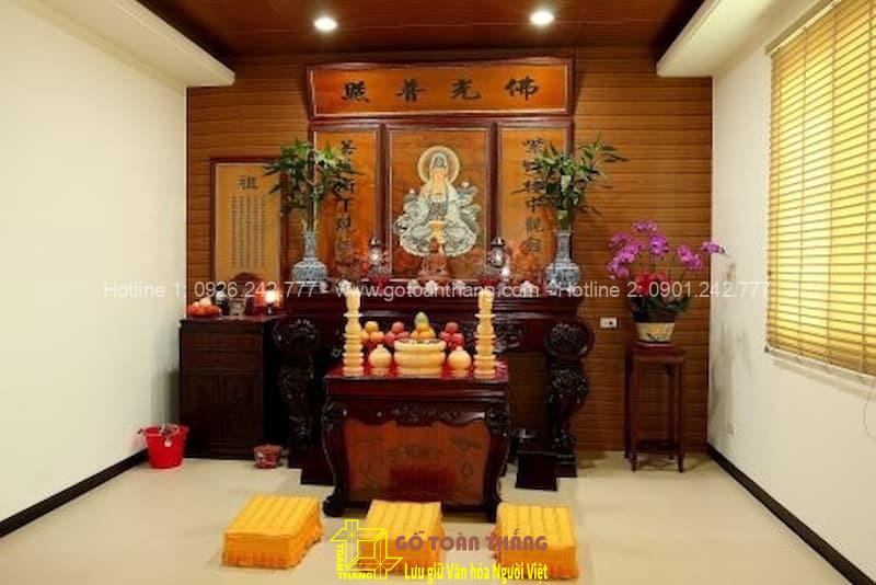 Hướng đặt Phật tùy thuộc vào mỗi không gian